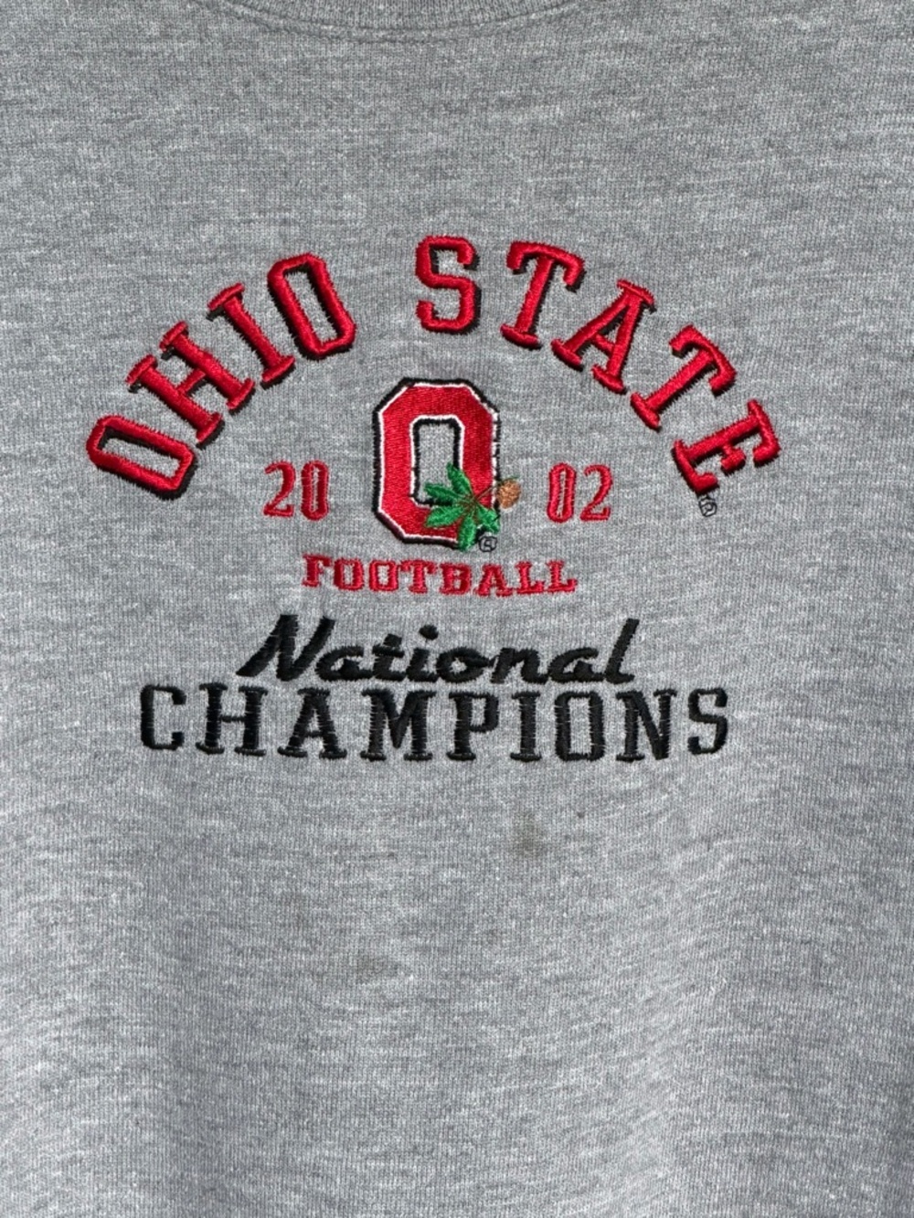 Lee vintage Gray Ohio State 2002 National Champions Sweatshirt XL 54765 - Picture 5 of 16